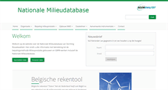 Desktop Screenshot of milieudatabase.nl